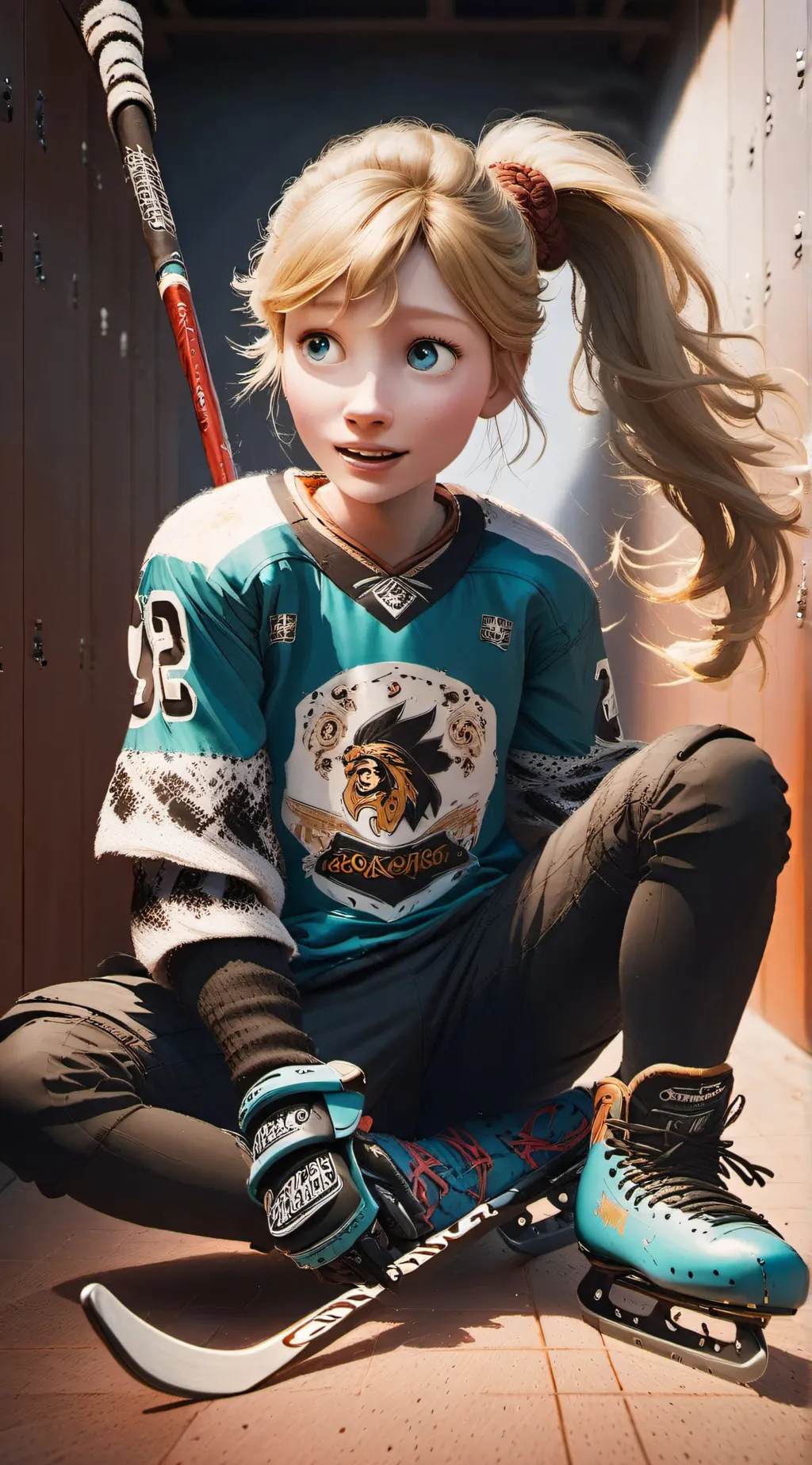 ai character: Riley Andersen  background