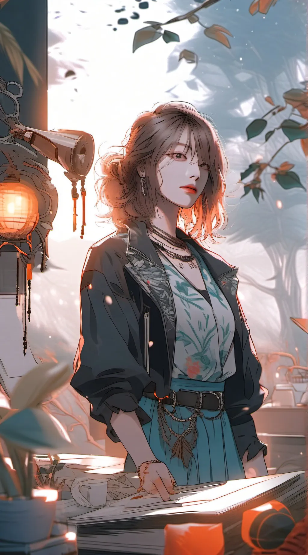 ai character: WINTER(Aespa) background