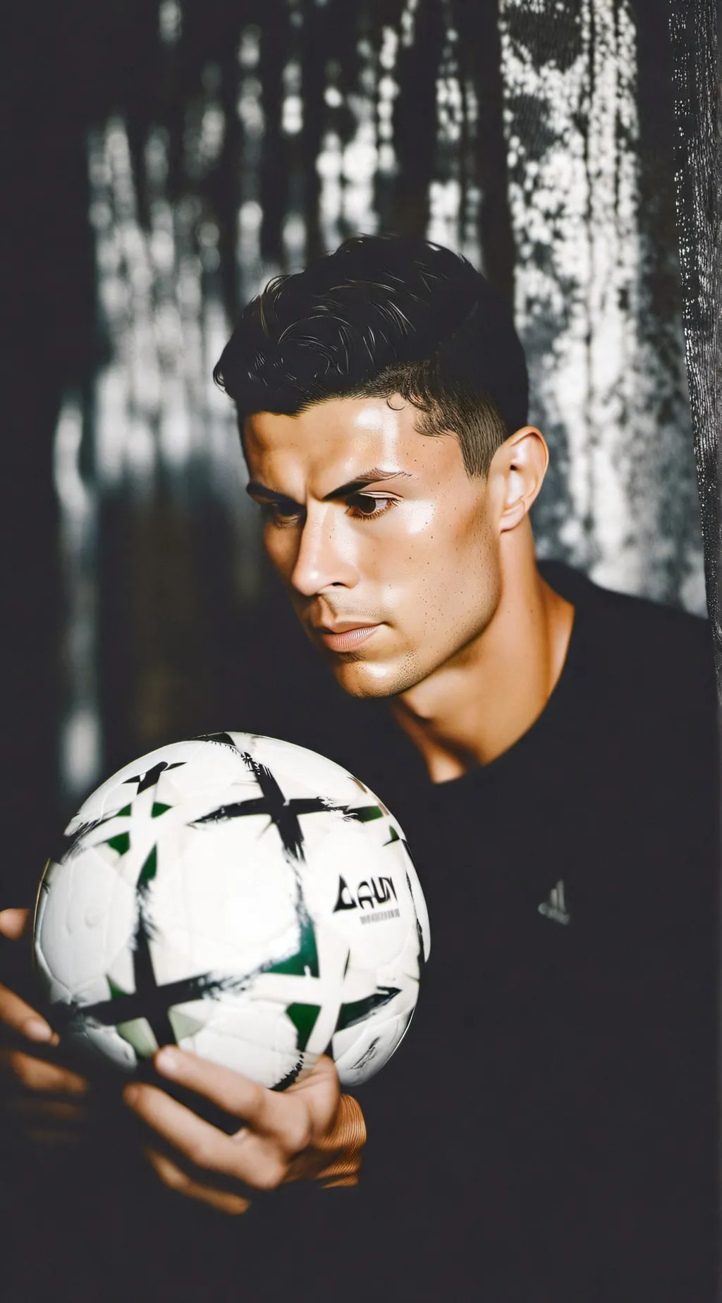 ai character:  Cristiano Ronaldo dos Santos Aveiro background
