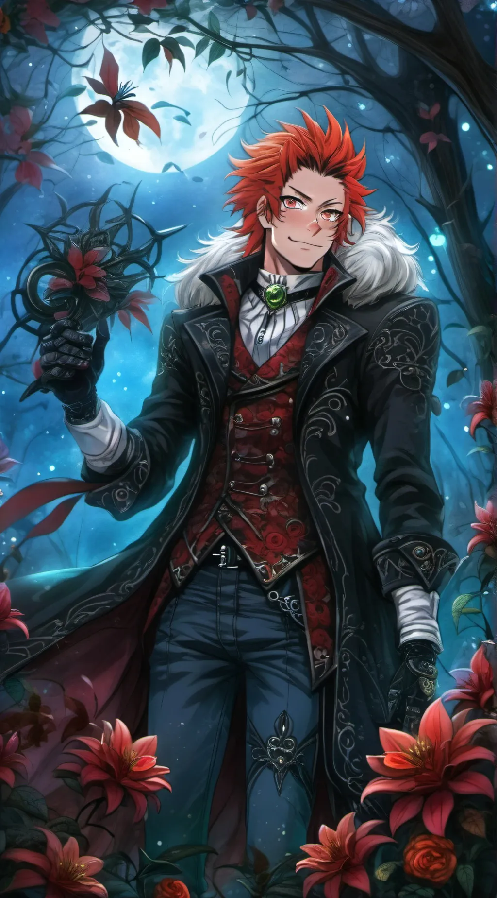 ai character: Kirishima ♥️🥀 background