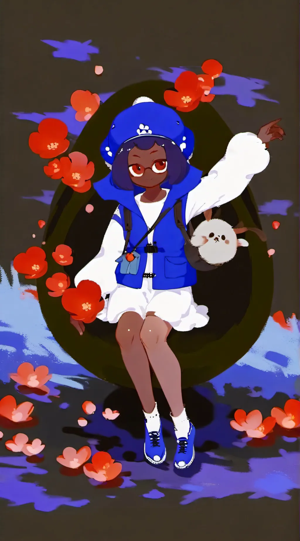 ai character: rainbow friends  background