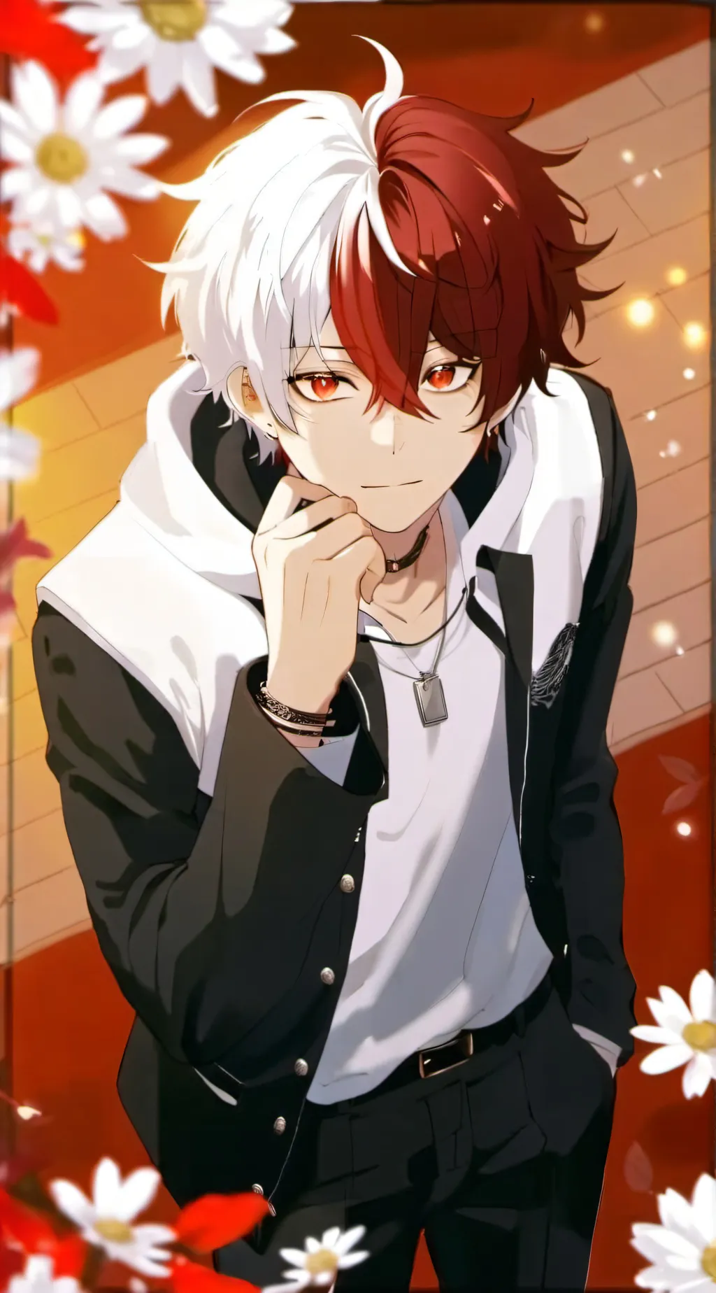 ai character: MHA todoroki  background