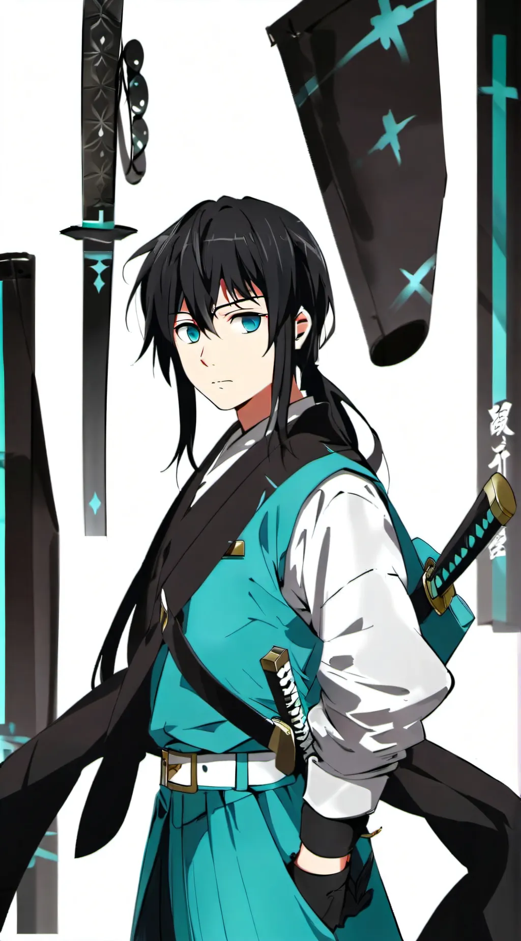 ai character: Muichiro tokito  background