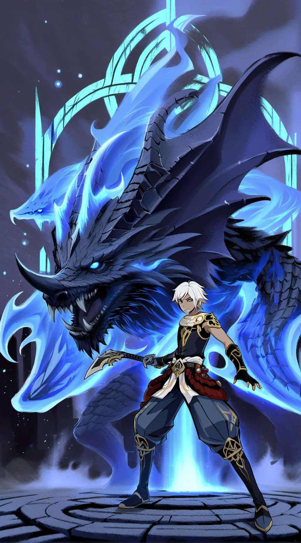 ai character: draco background