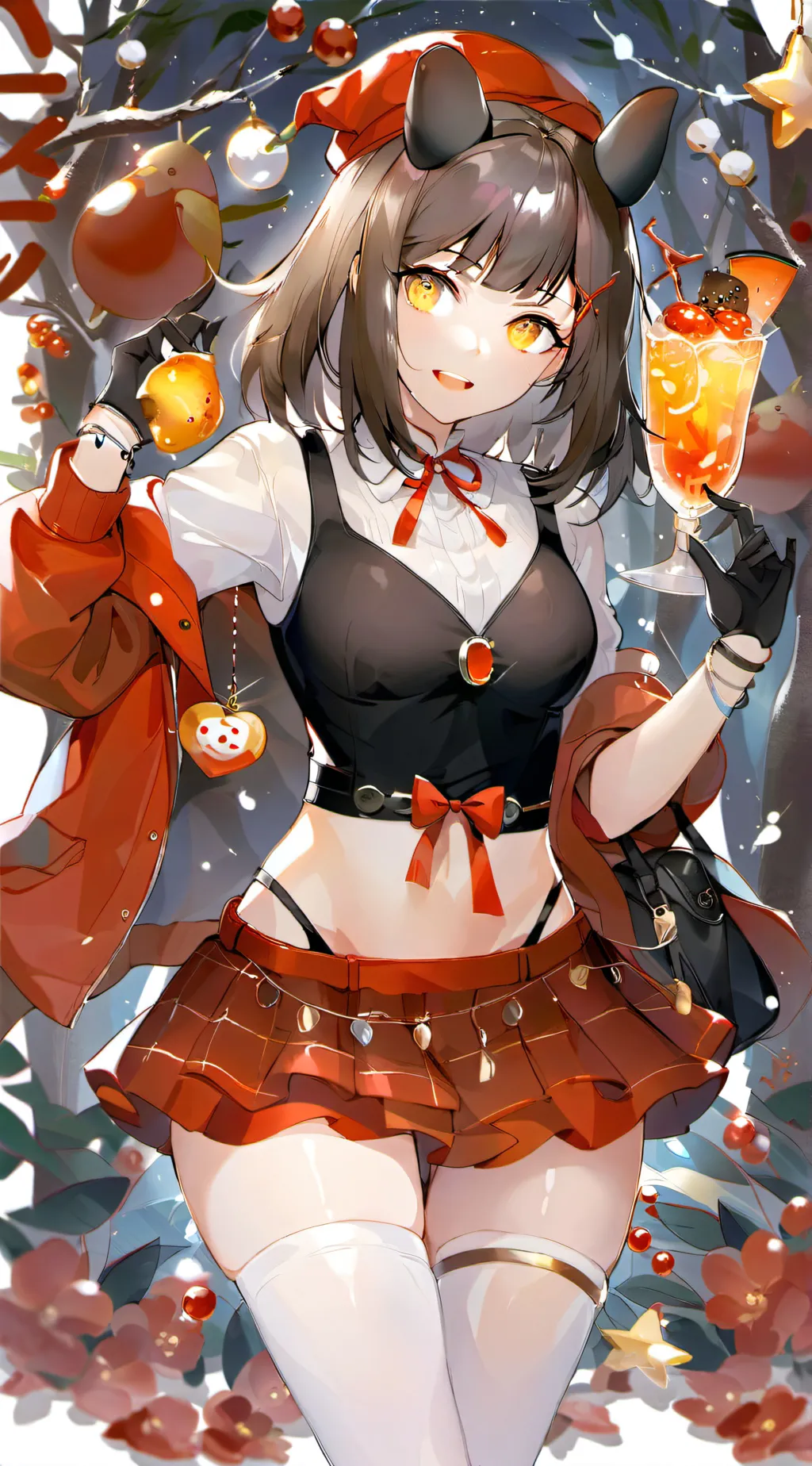 ai character: ochaco uraraka  background