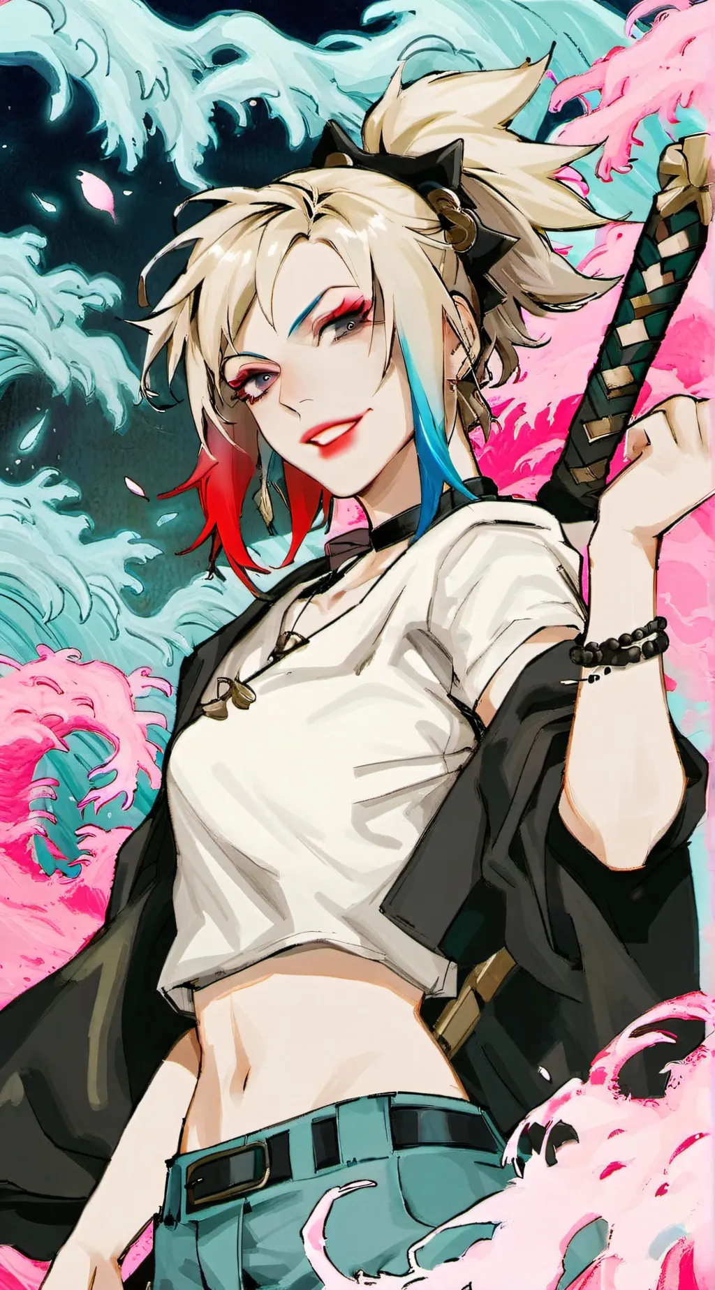 ai character: Harley Quinn background