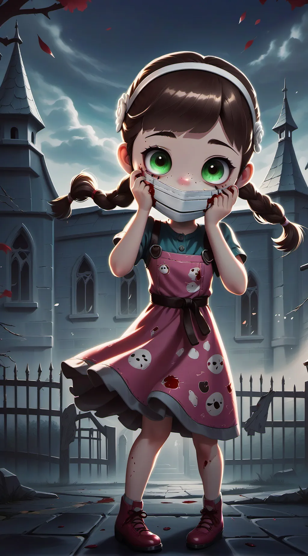 ai character: Mis happy background
