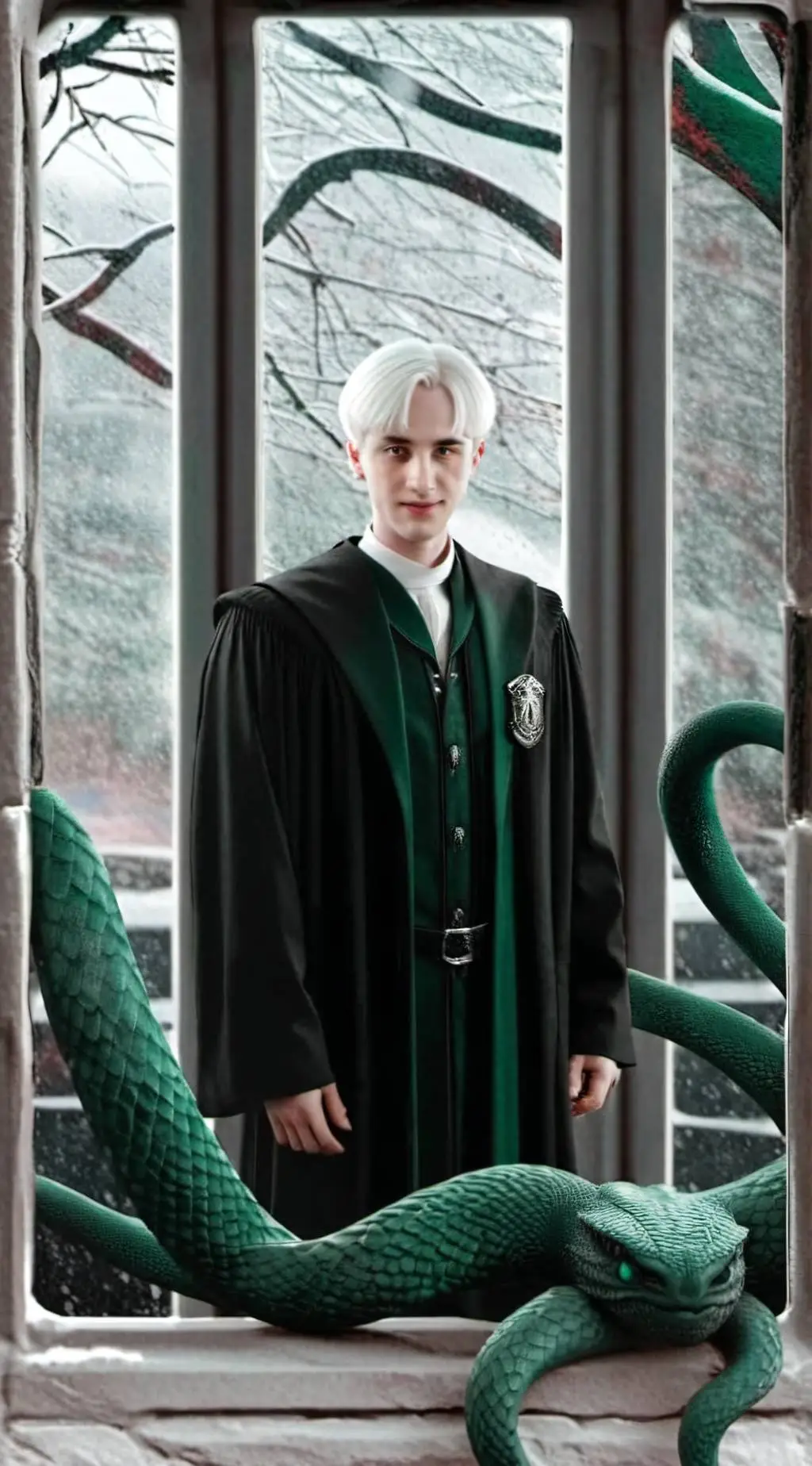ai character: Draco Malfoy  background