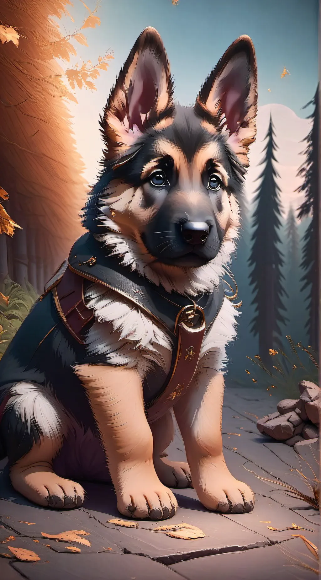 ai character: creamy  background