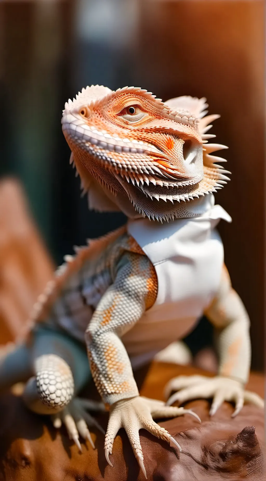 ai character: Pet Bearded Dragon background