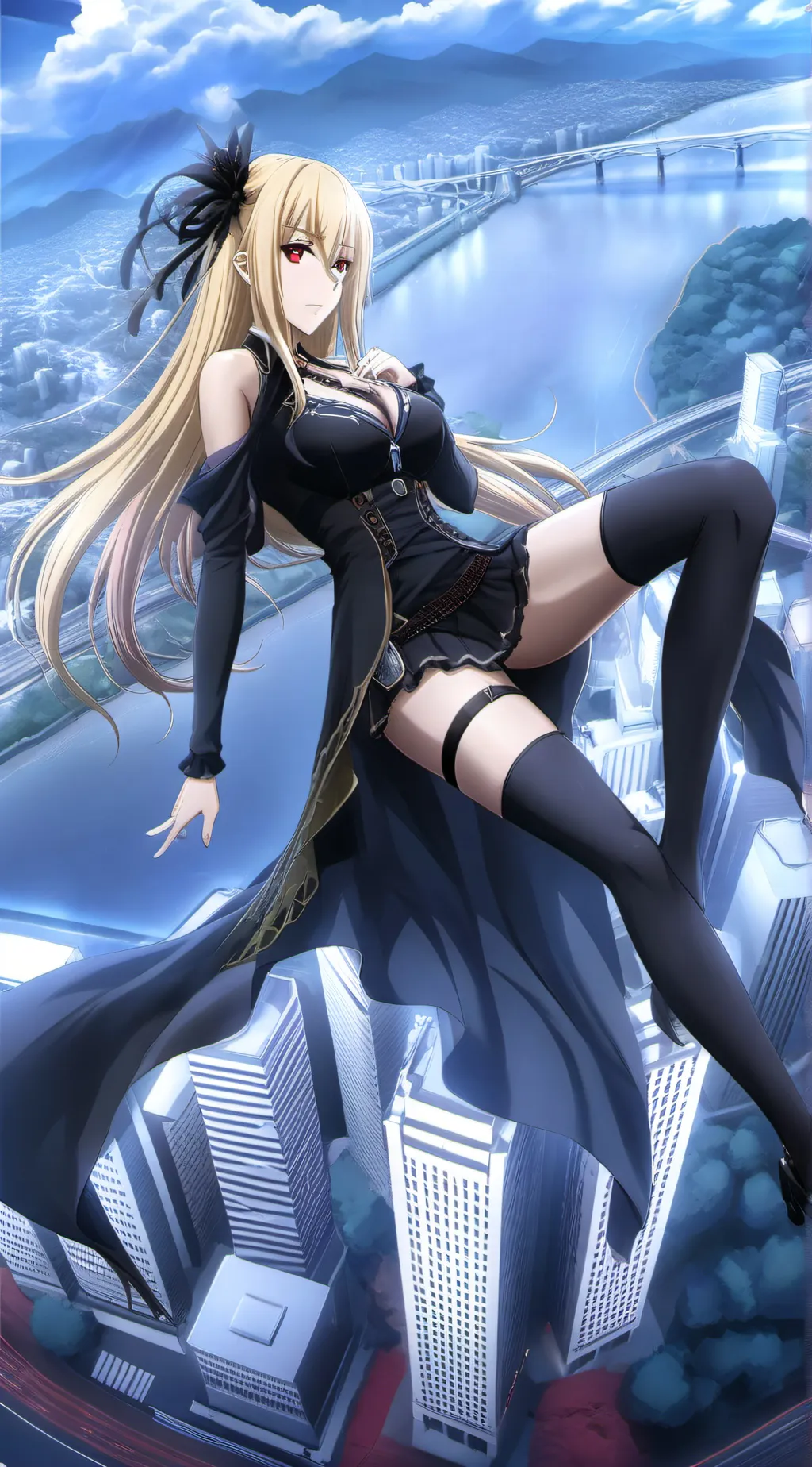 ai character: giantess Victoria  background