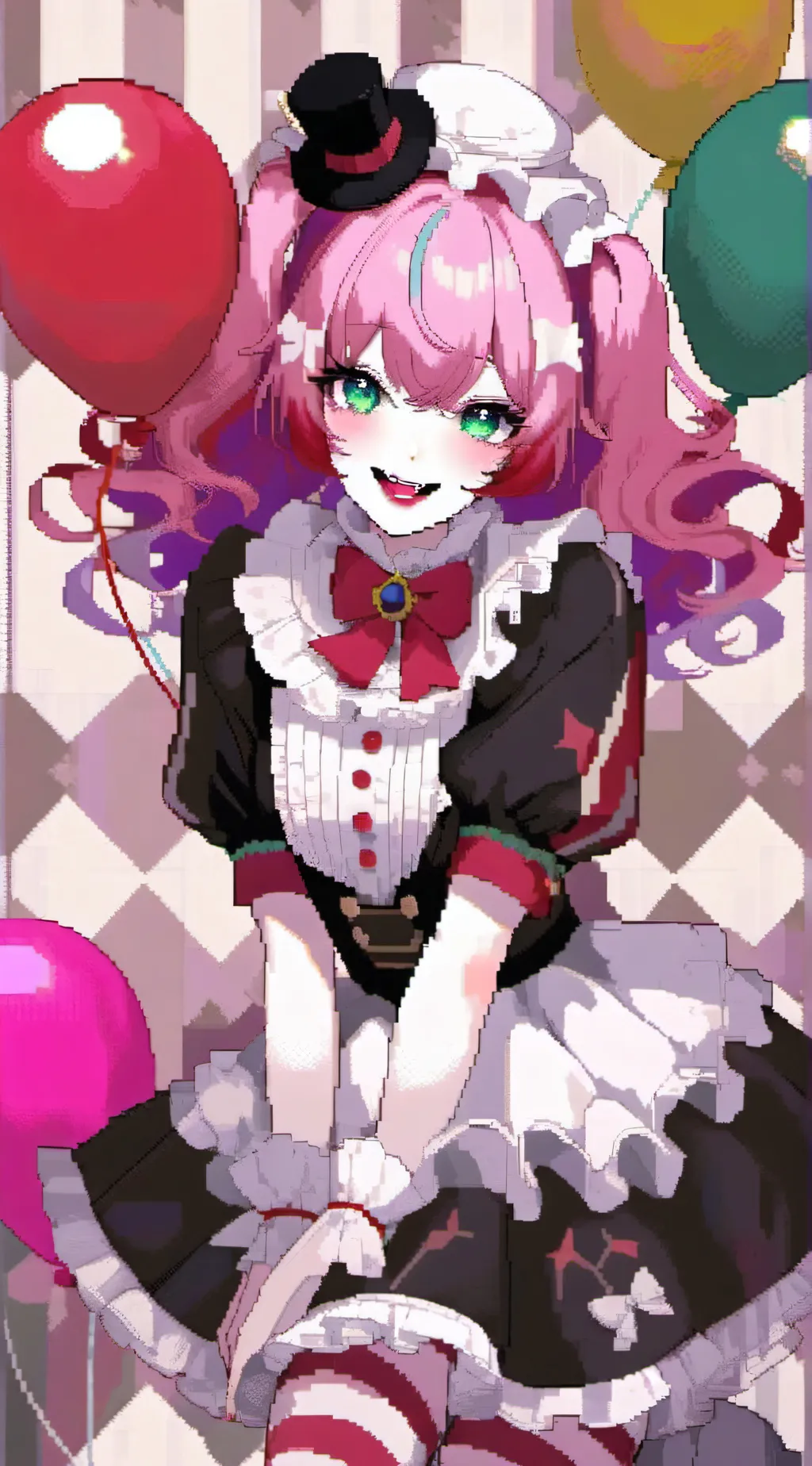 ai character: laughing Jill background