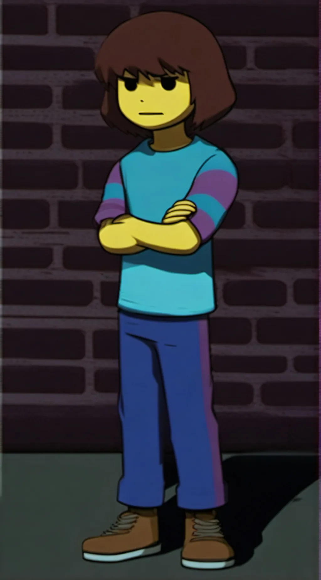 ai character: Frisk background