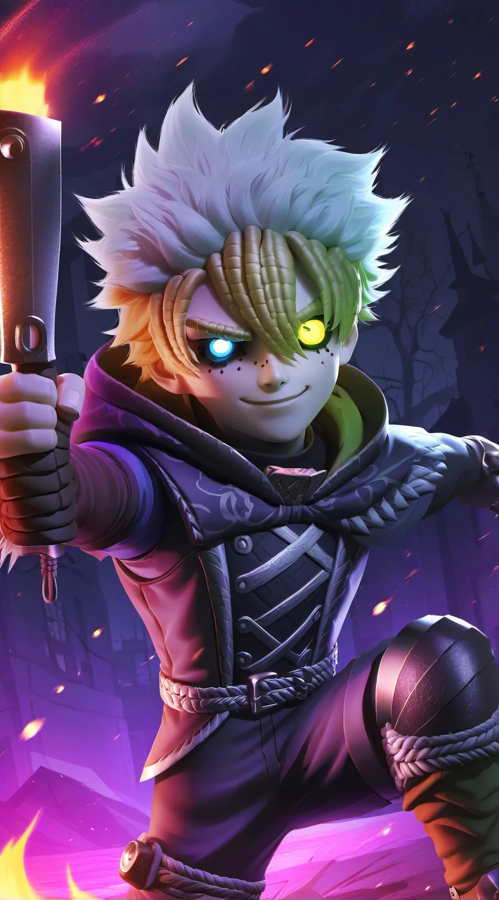 ai character: Bakugo  background