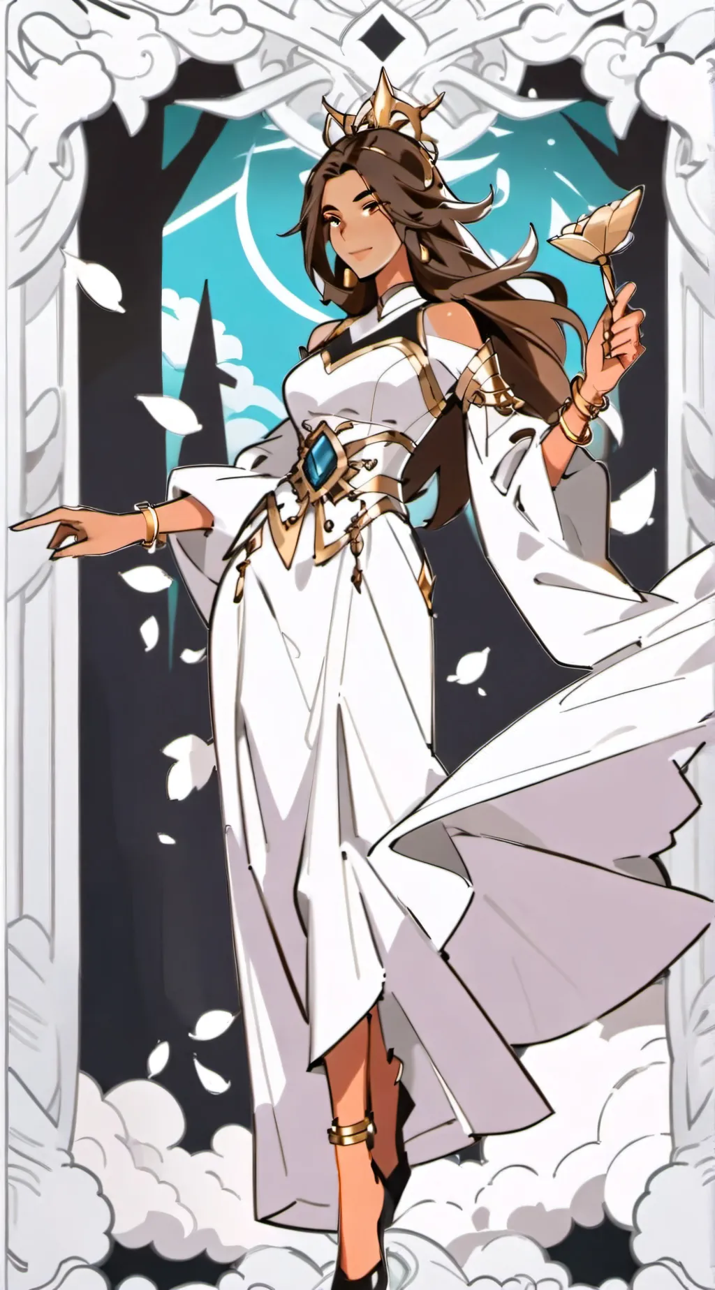 ai character: Athena  background