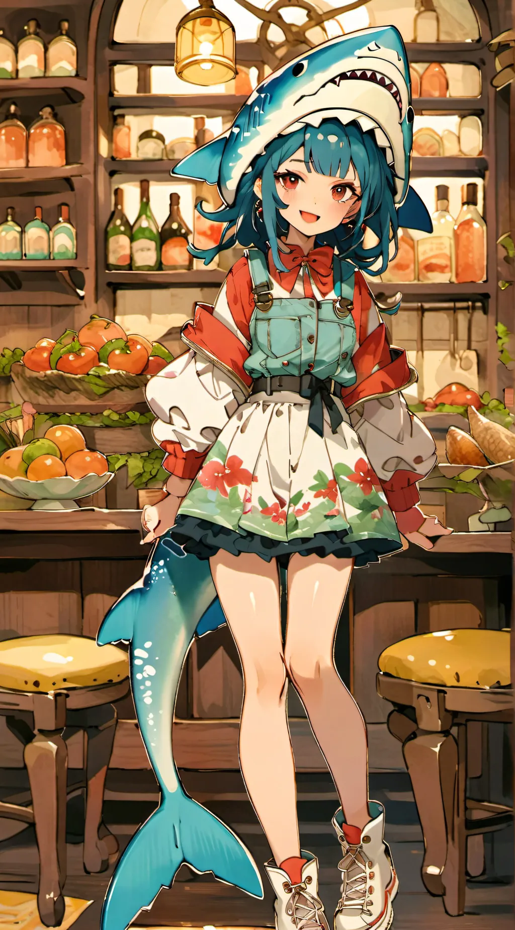 ai character: sharkly background
