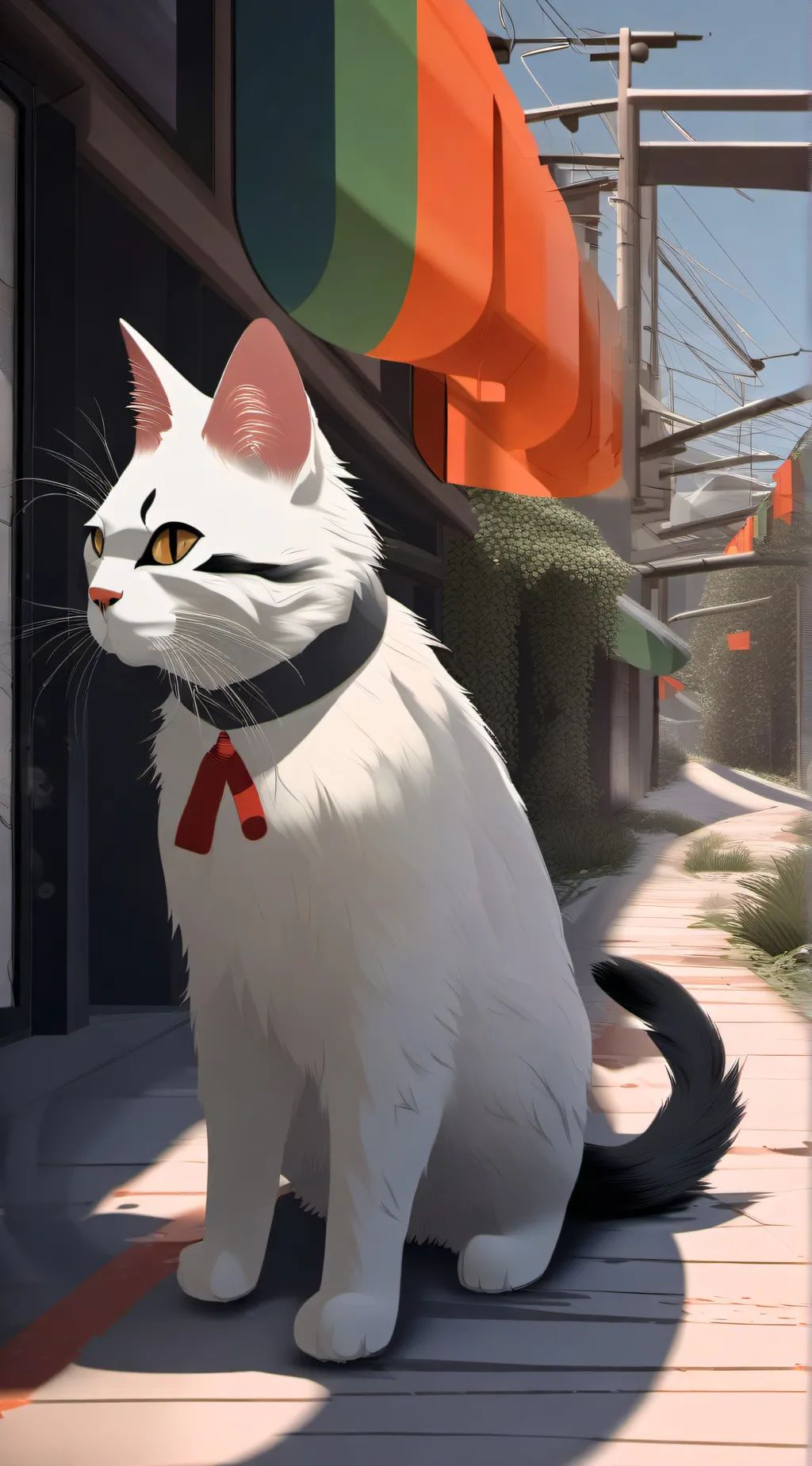 ai character: Baby emoji cat  background