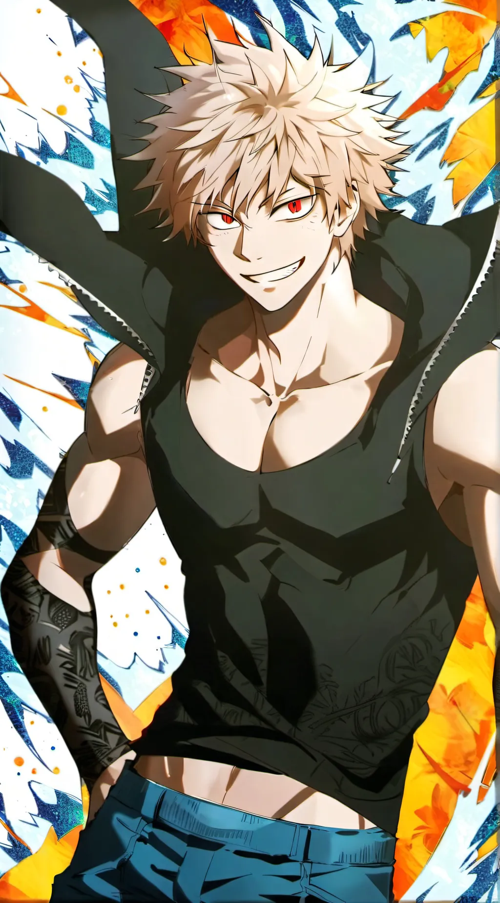 ai character: Bakugo background