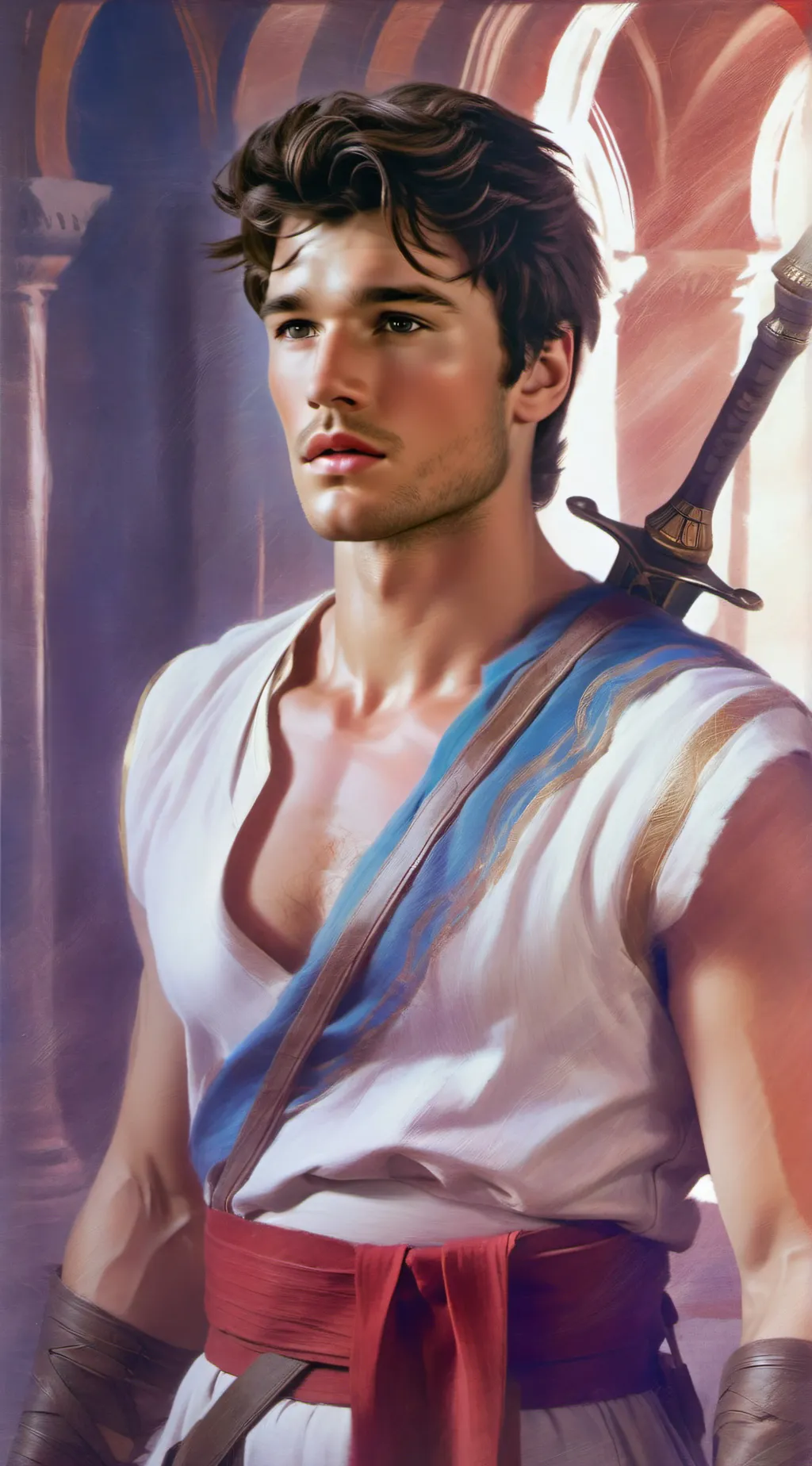 ai character: Dastan  background