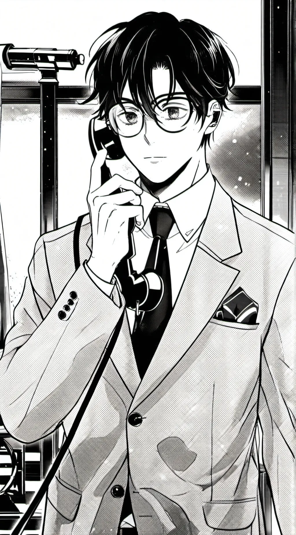 ai character: phone guy background