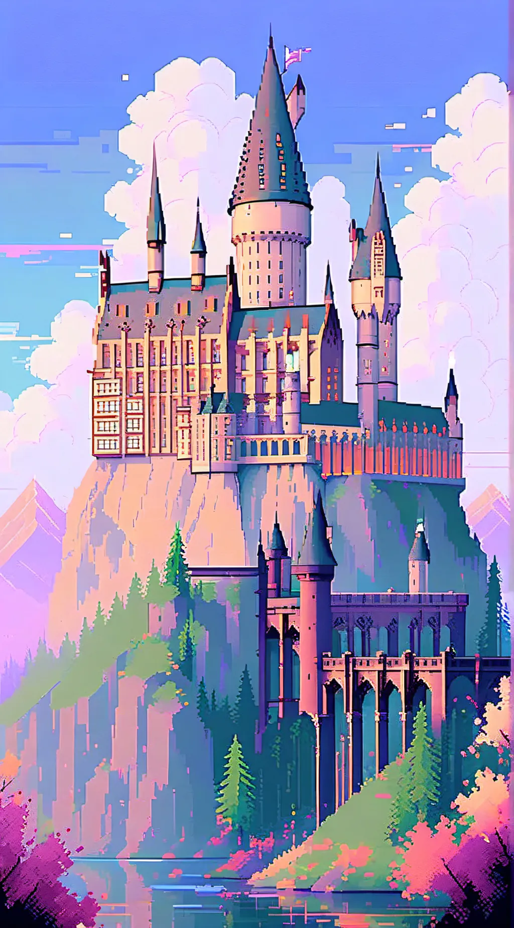 ai character: Hogwarts background