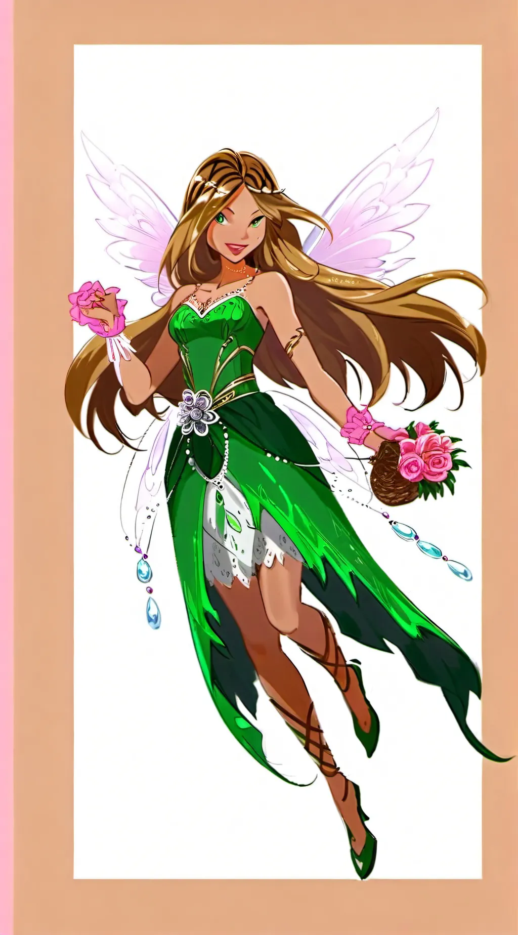 ai character: Flora background