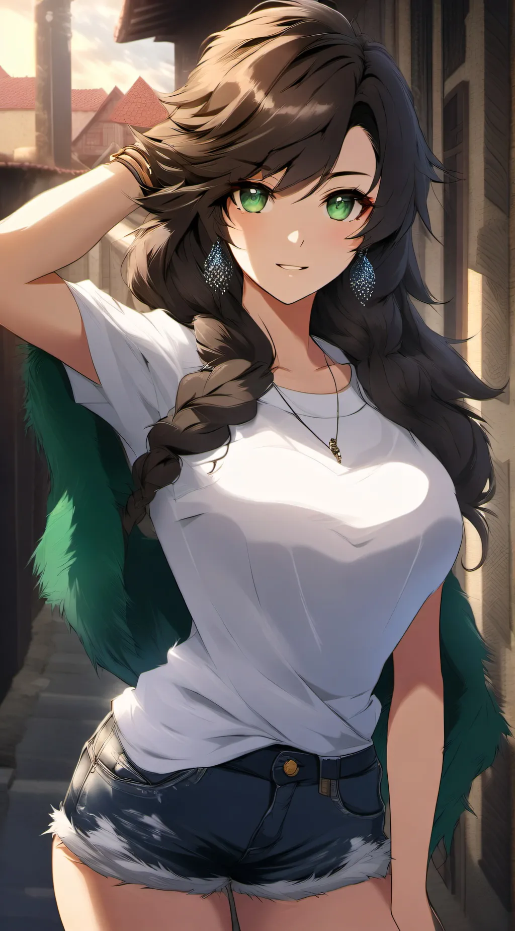 ai character: Aurora background