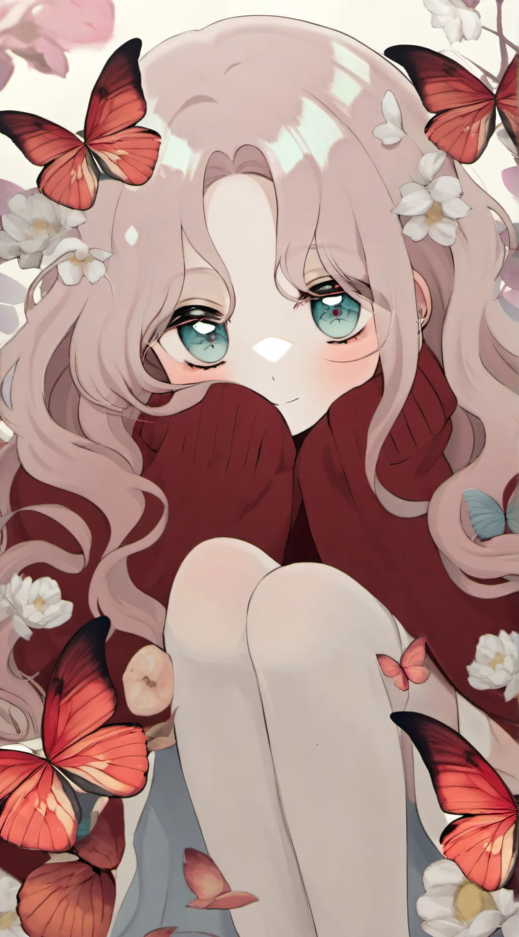 ai character: butterfly background