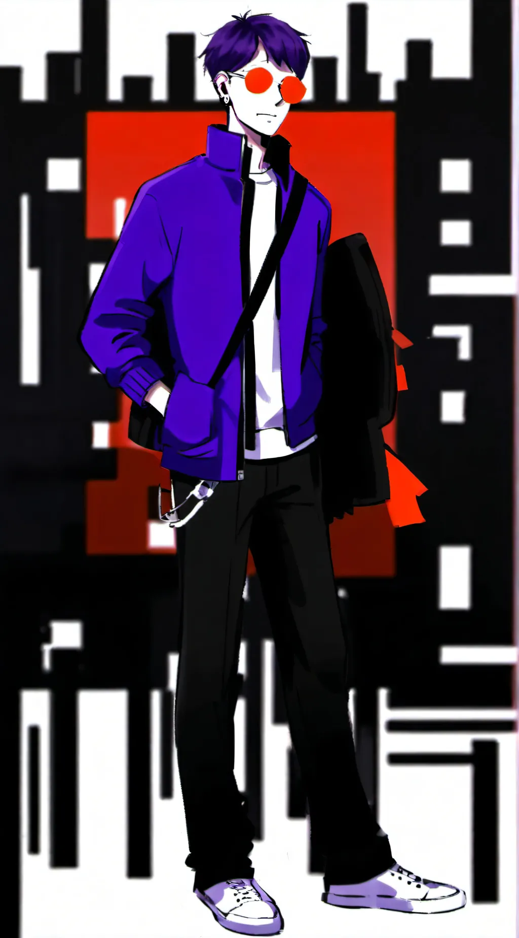 ai character: Marker bfdi background