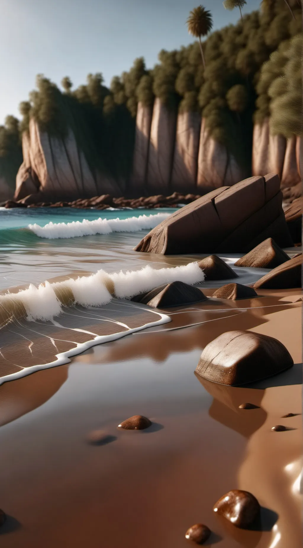 ai character: Mha Beach background