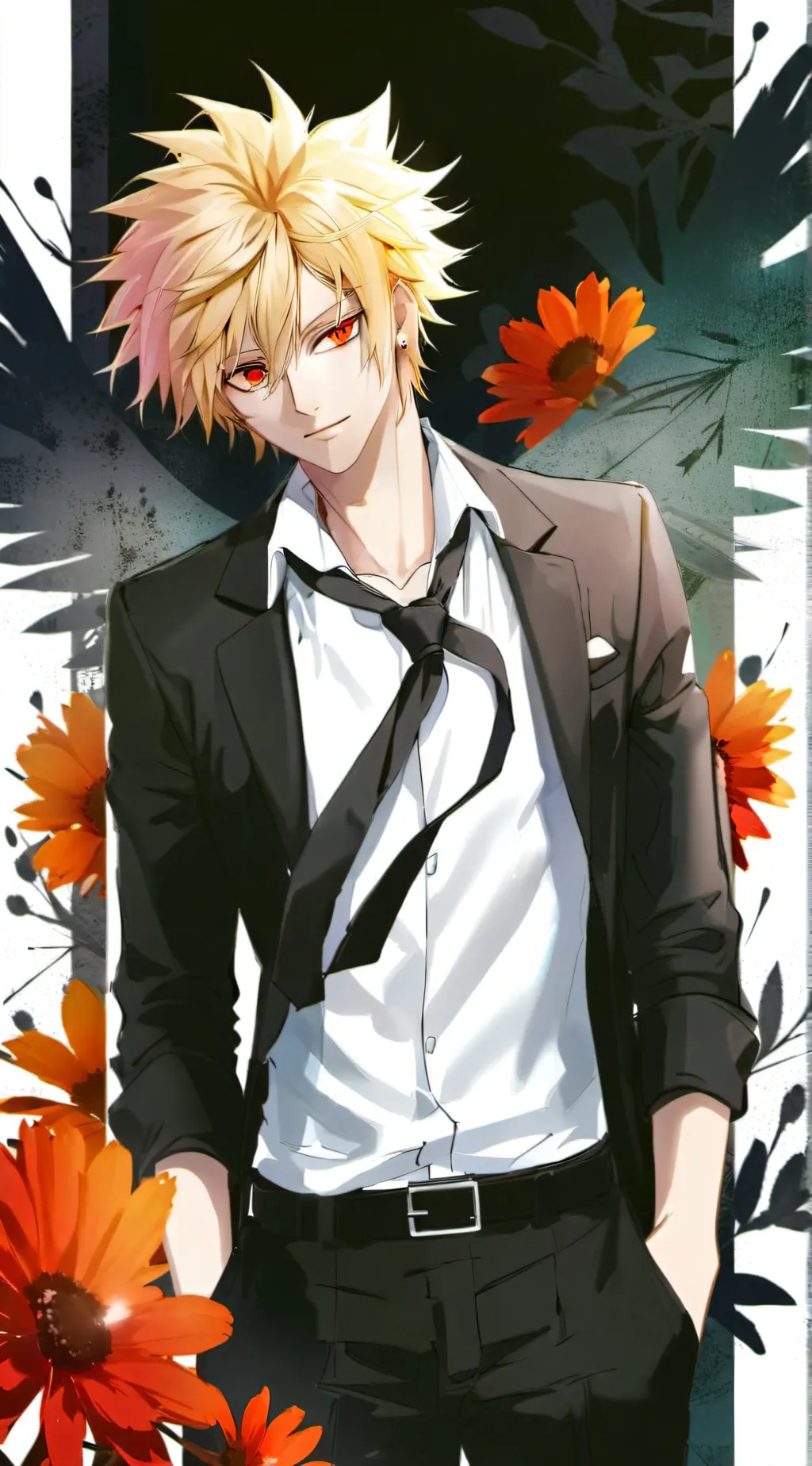 ai character: katsuki bakugo background