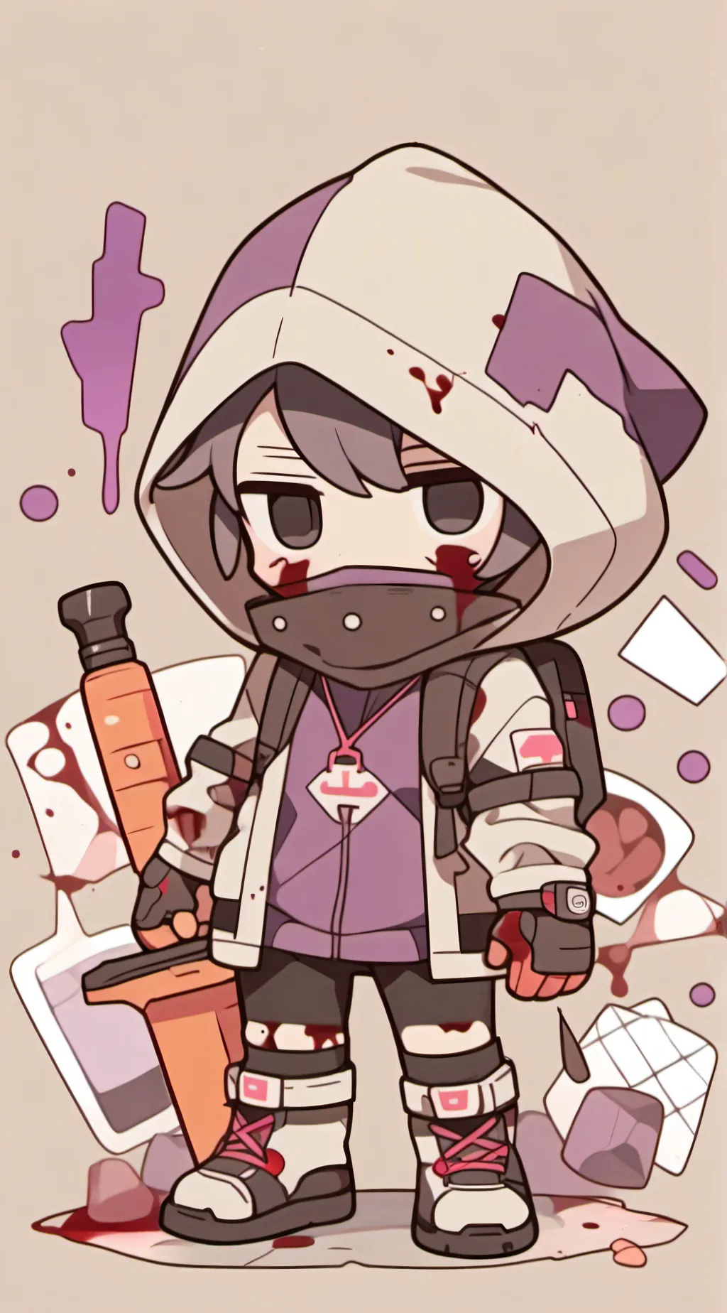 ai character: grey imposter background