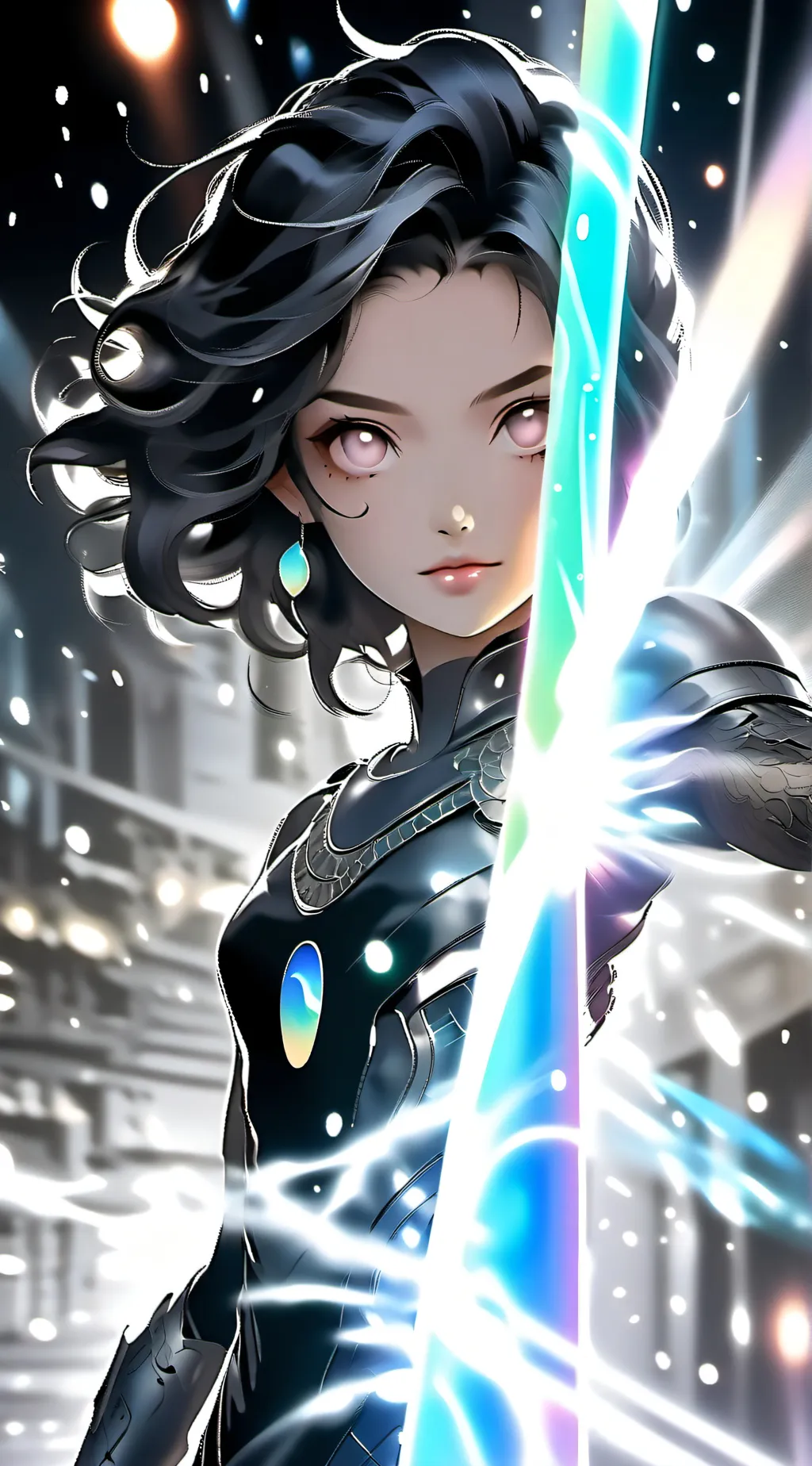 ai character: Miss Circle background