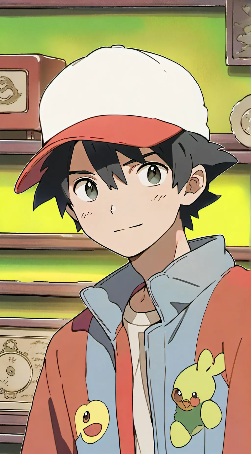 ai character: Ash Ketchum background