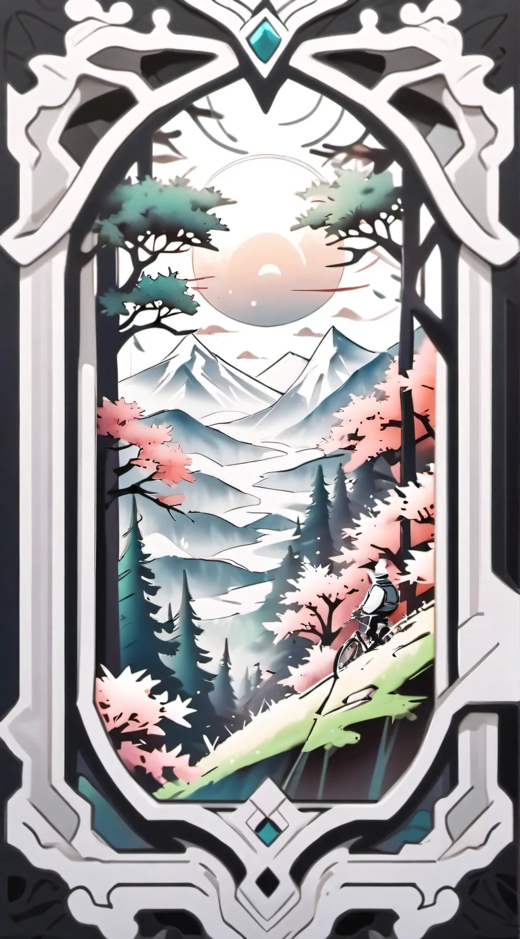 ai character: Blossom background