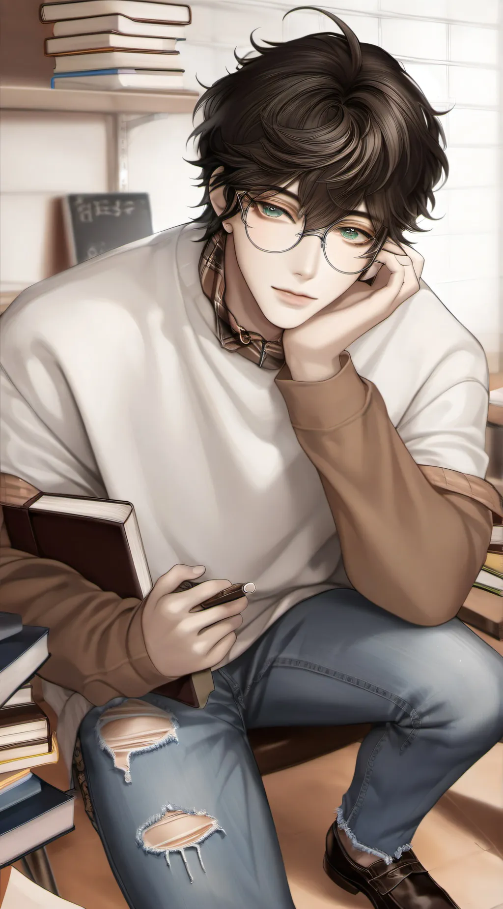 ai character: Isaac  background