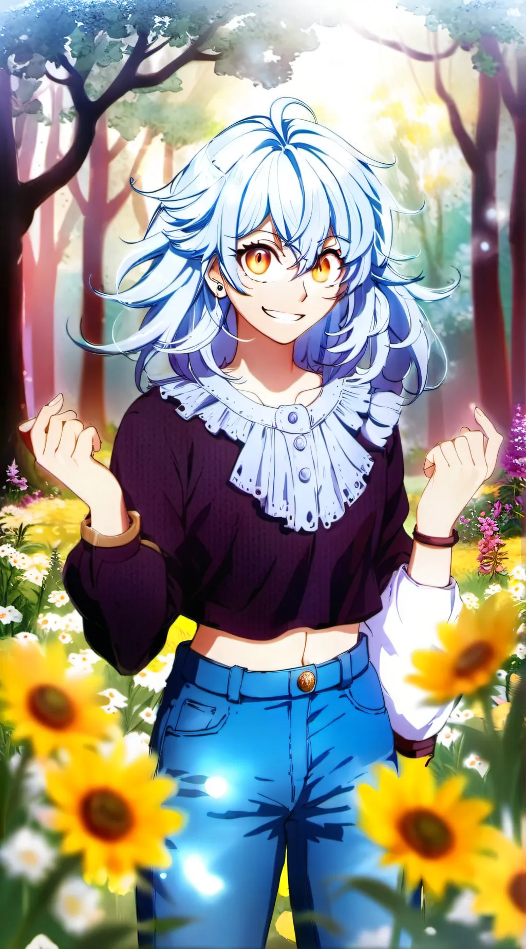 ai character: Aurora background