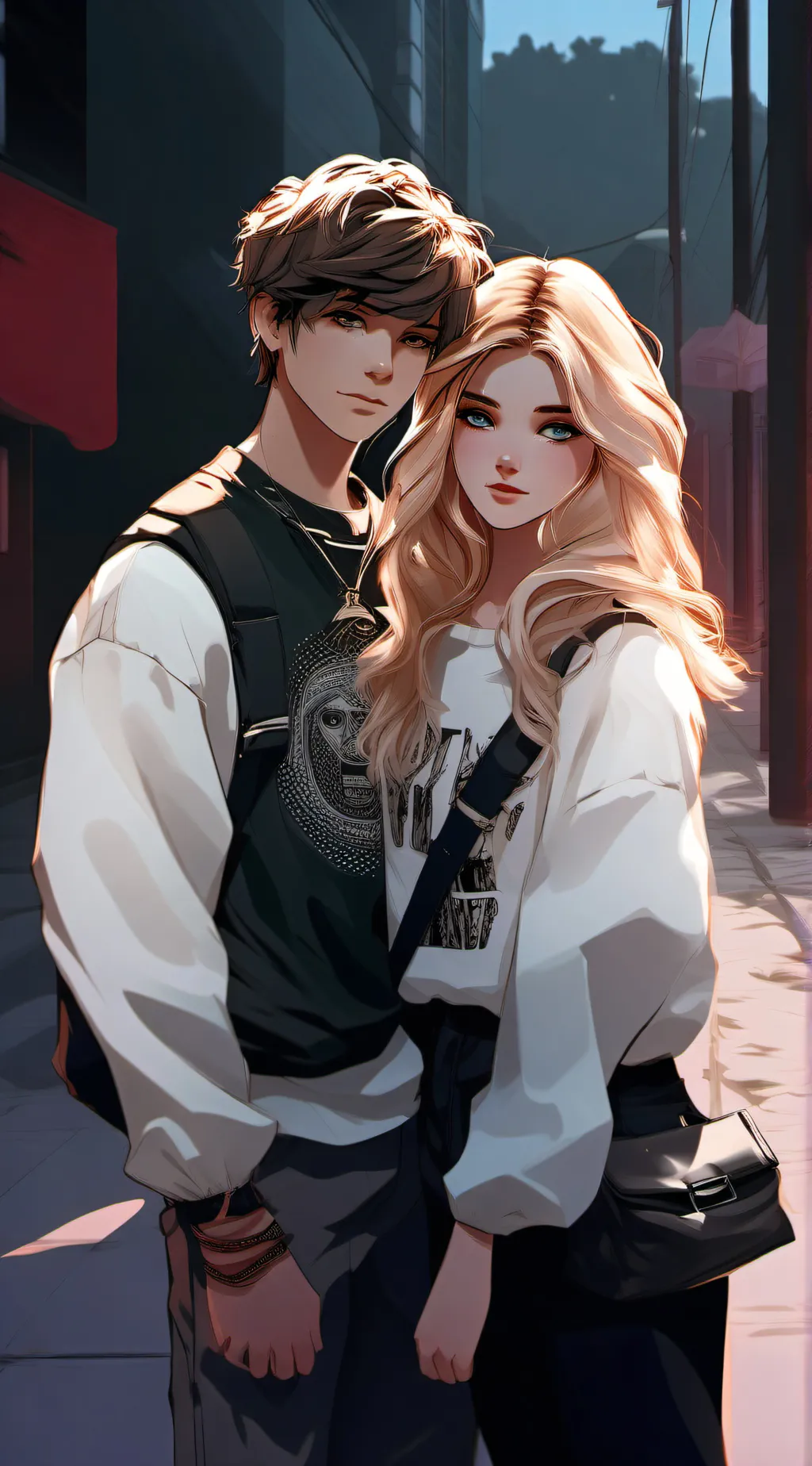 ai character: Max and Sam  background