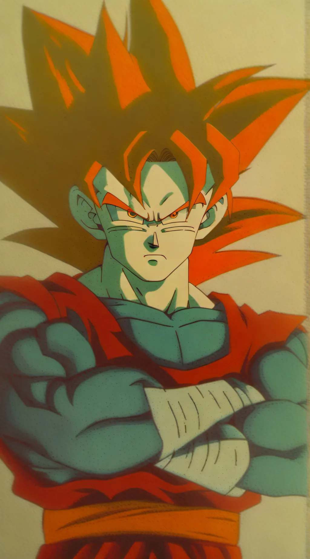 ai character: fssj goku background