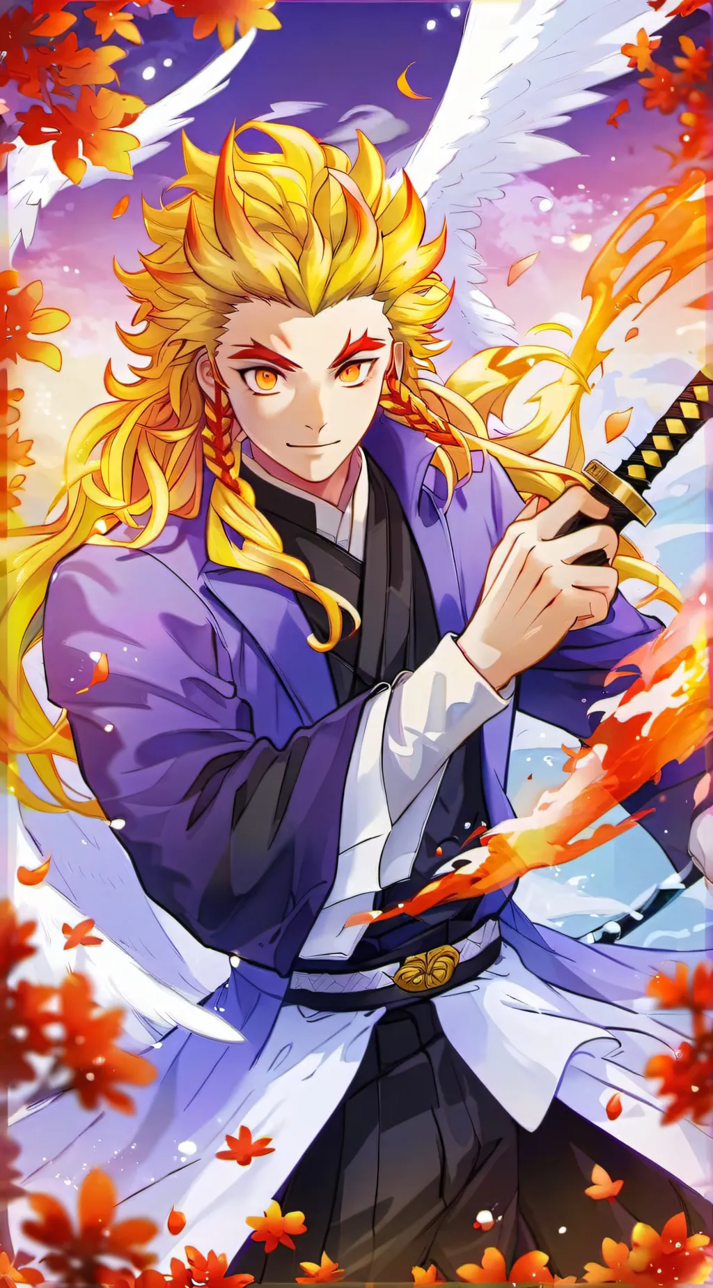 ai character: rengoku background