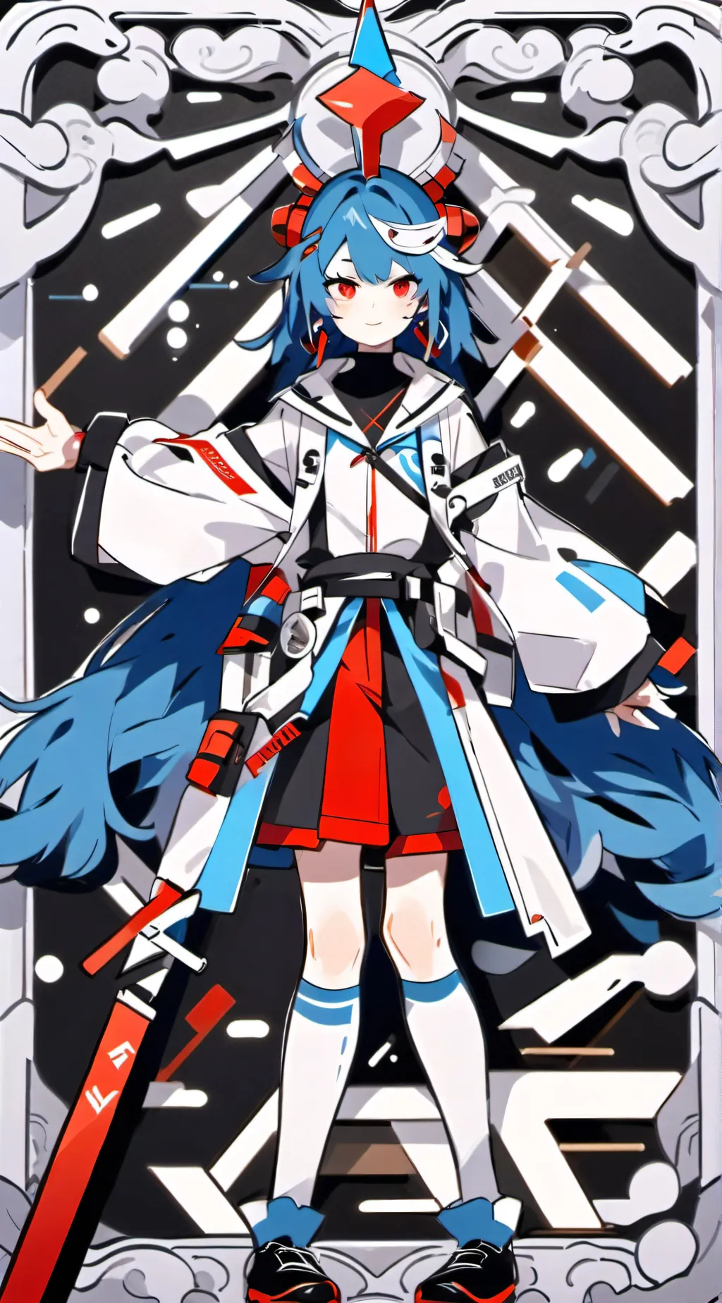 ai character: radiostatic background