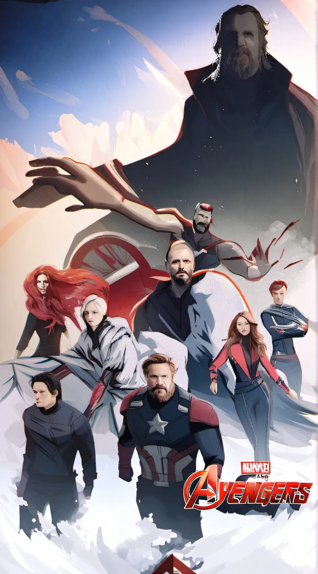 ai character: Avengers  background
