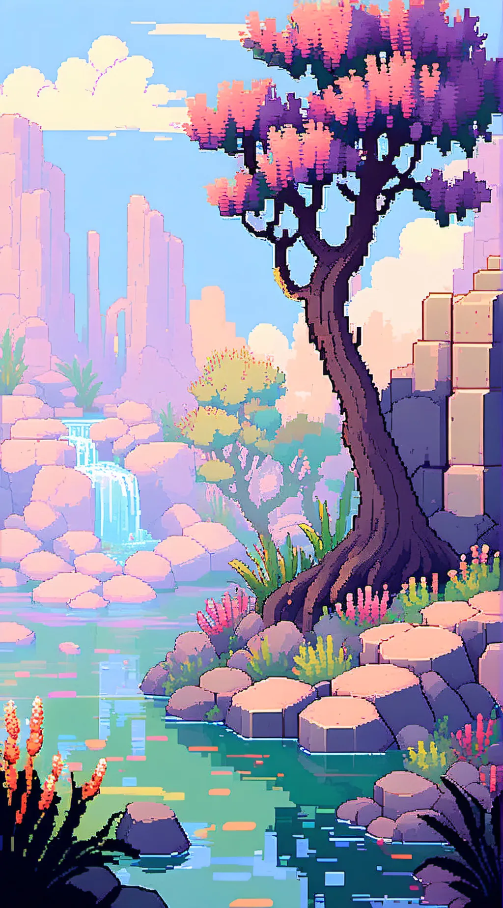 ai character: Dry reef background