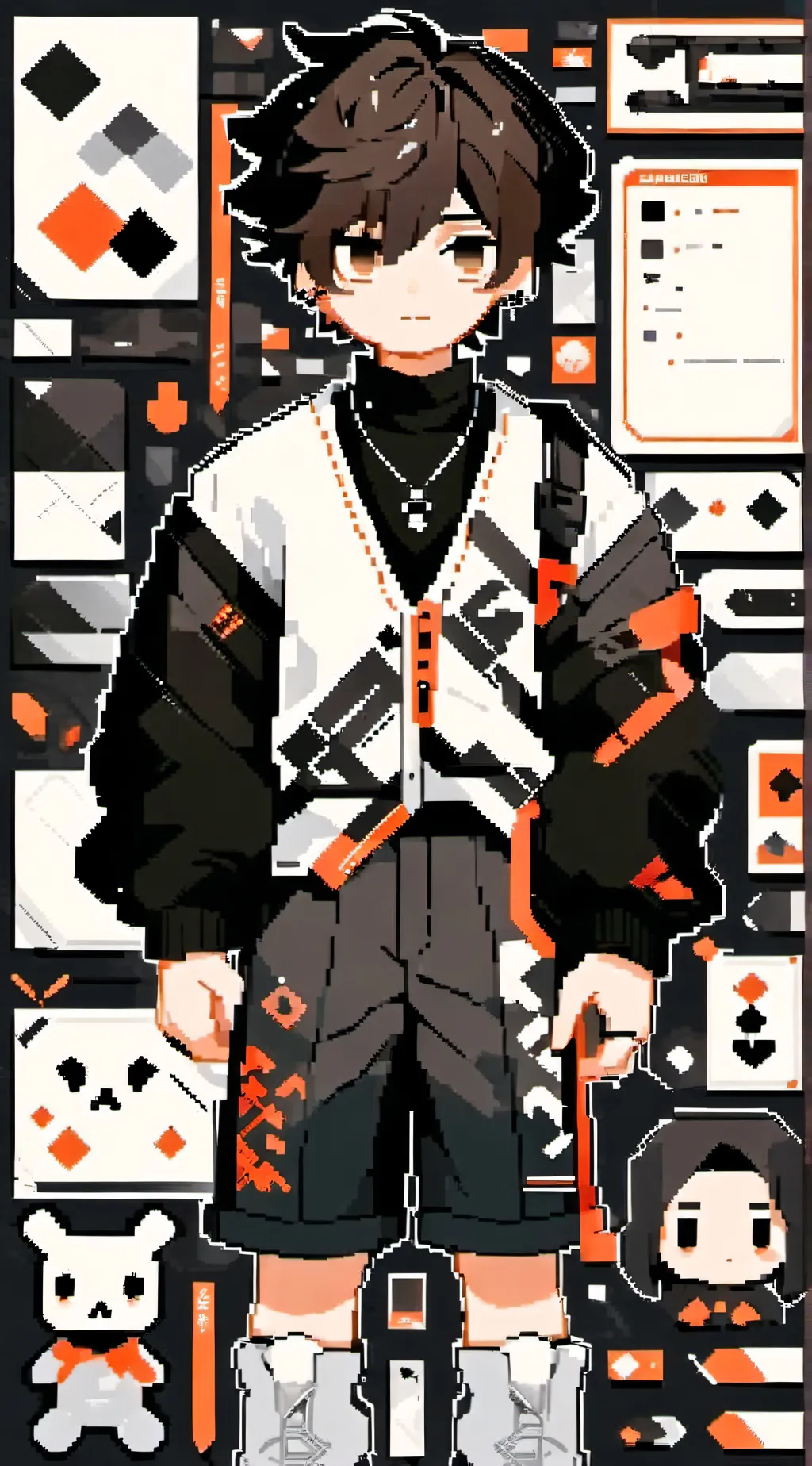 ai character: Past Michael afton background