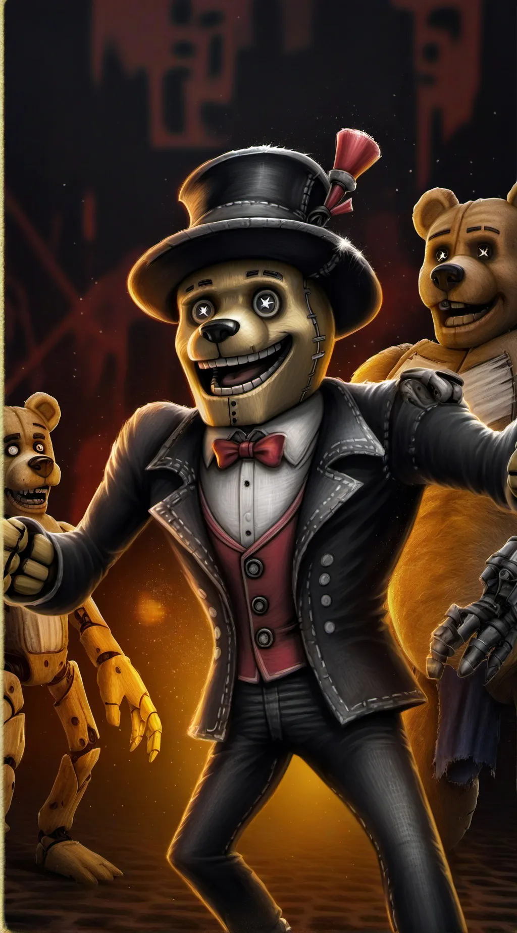 ai character: fnaf x hashira  background