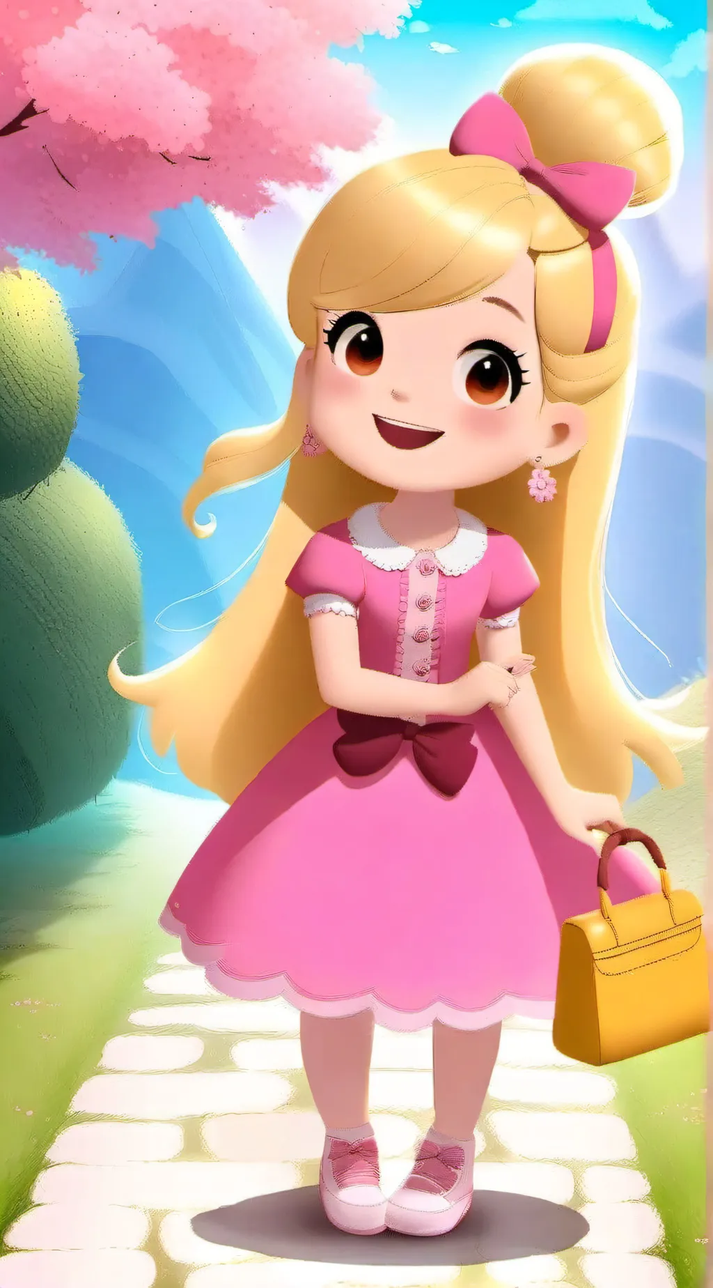 ai character: Blossom background