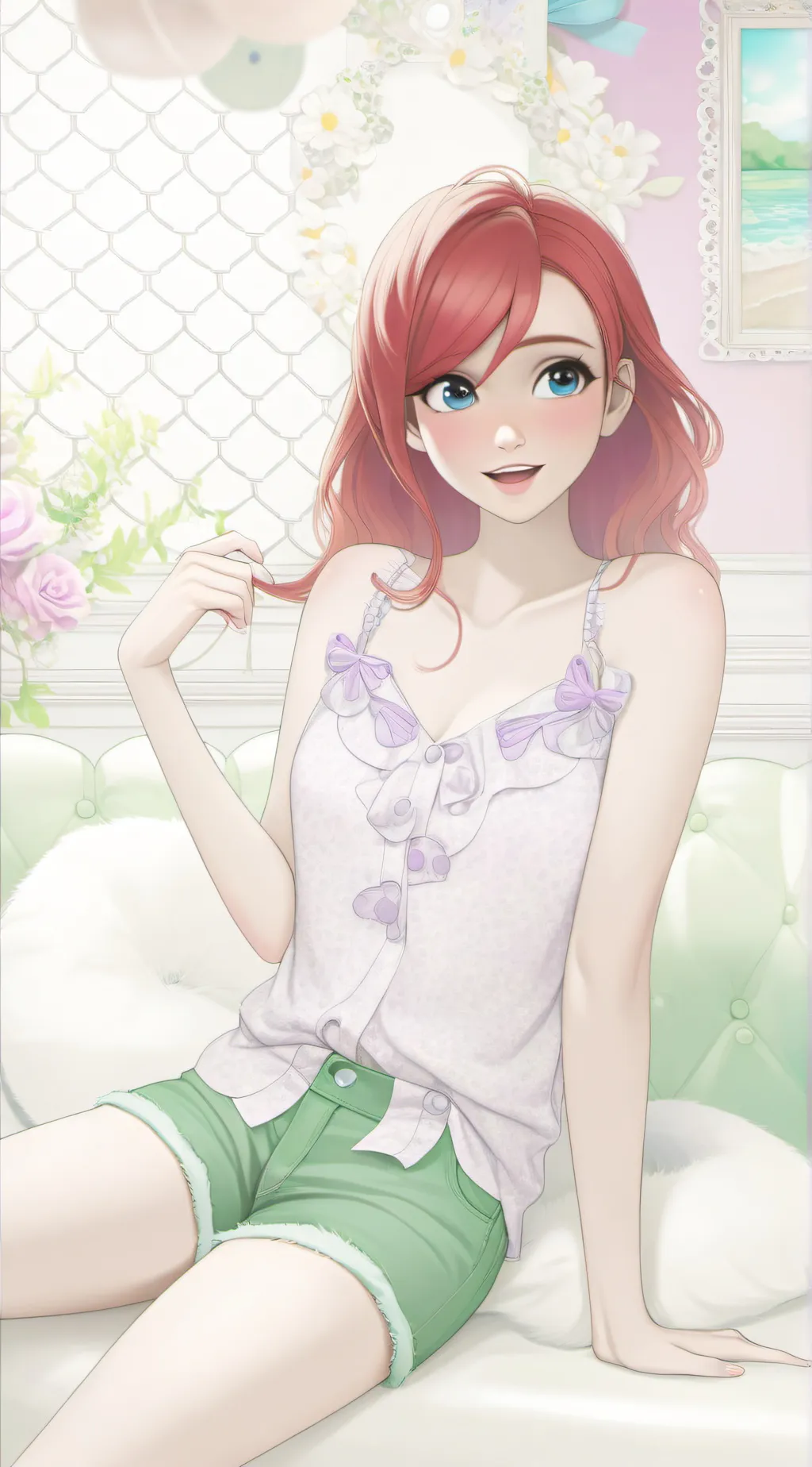 ai character: Ariel  background