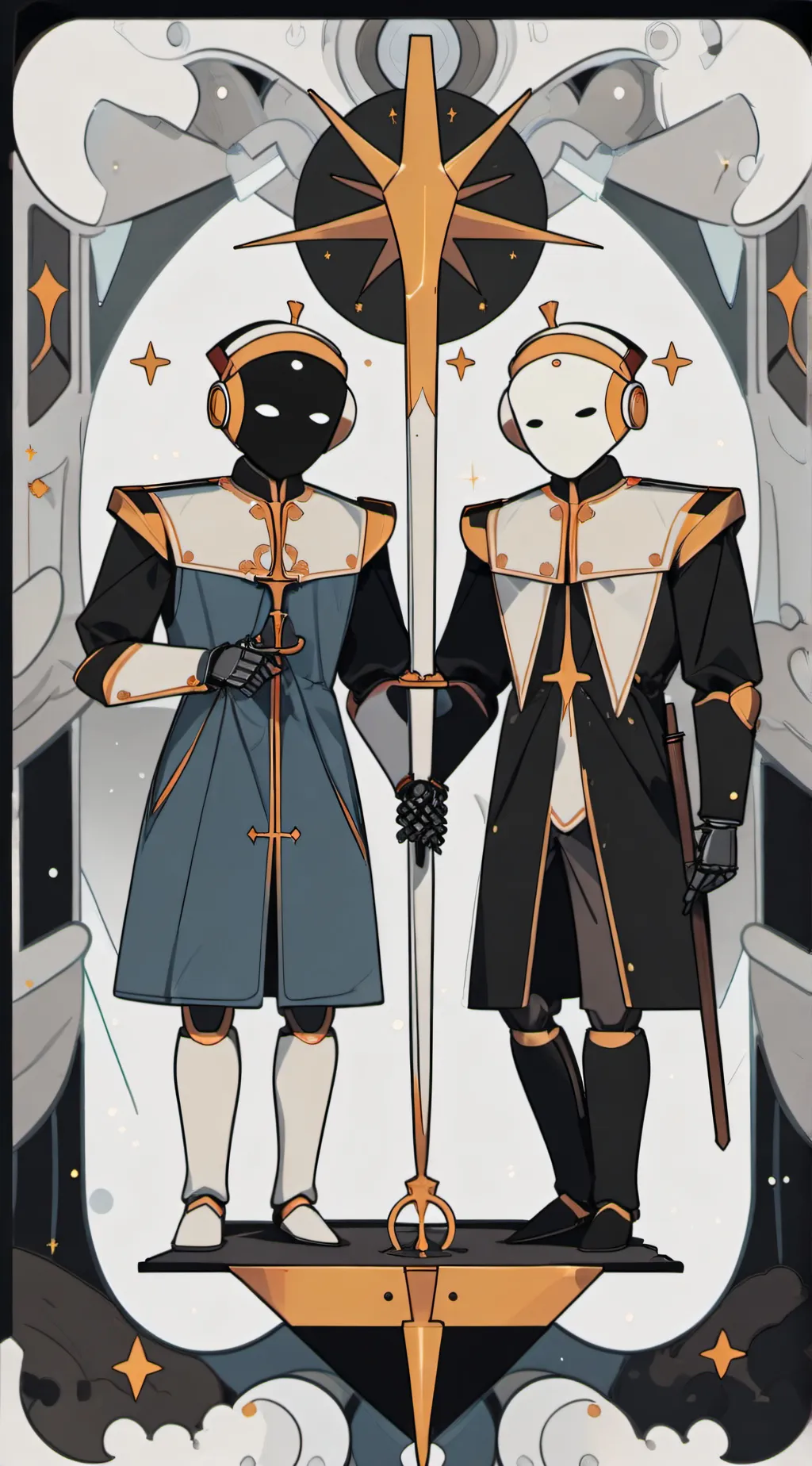 ai character: Larry and lawrie  background