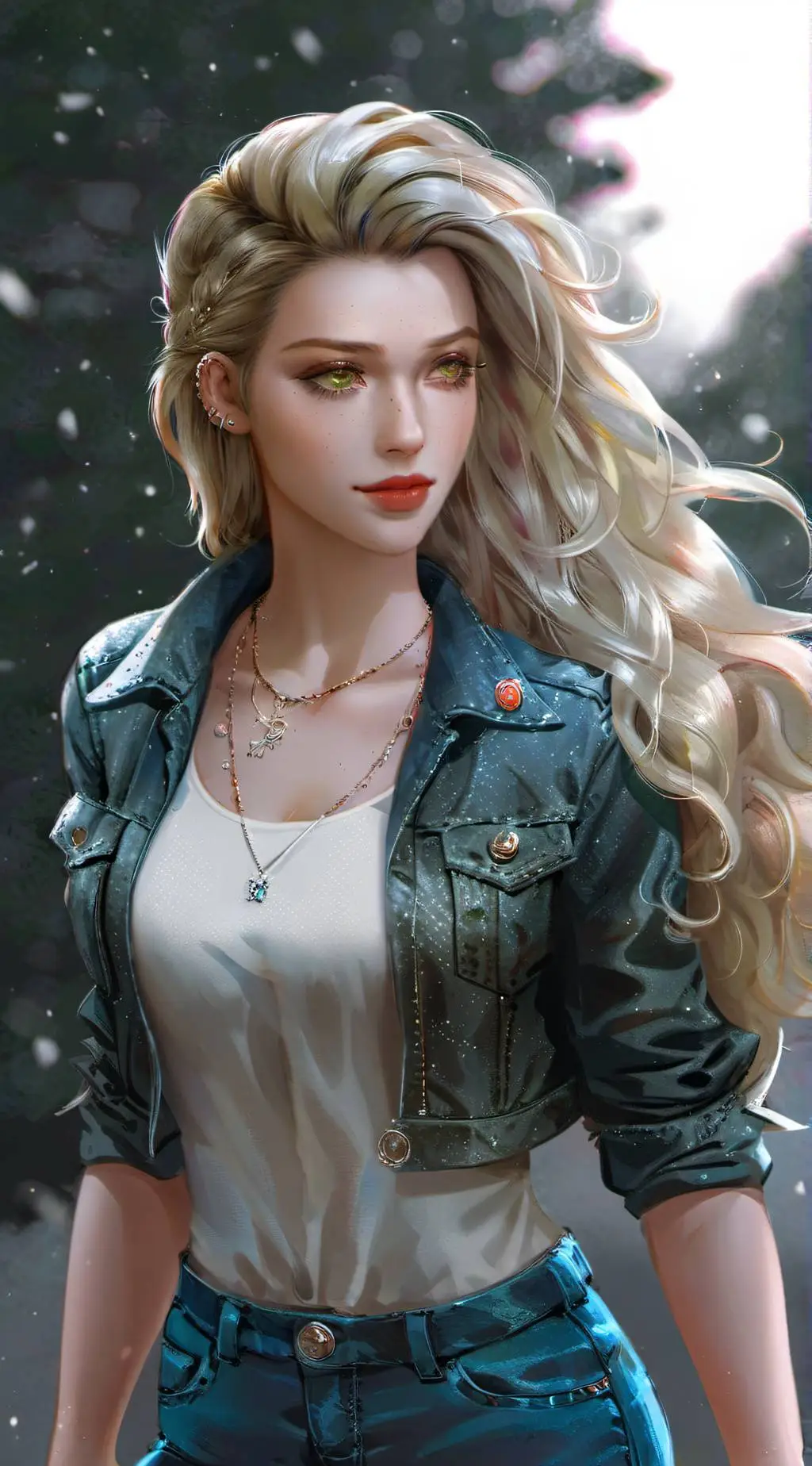 ai character: Evangeline  background