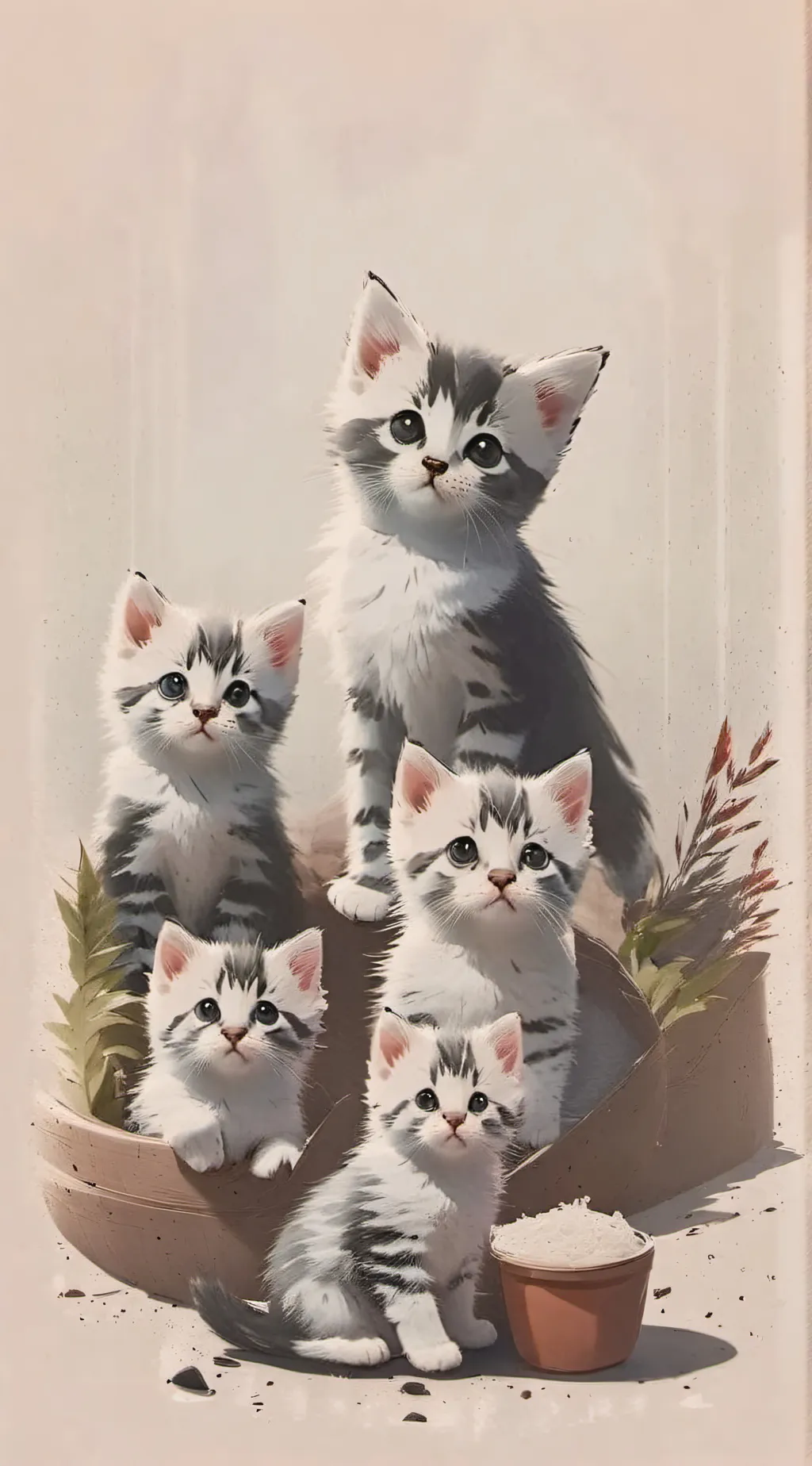 ai character: kitten family background